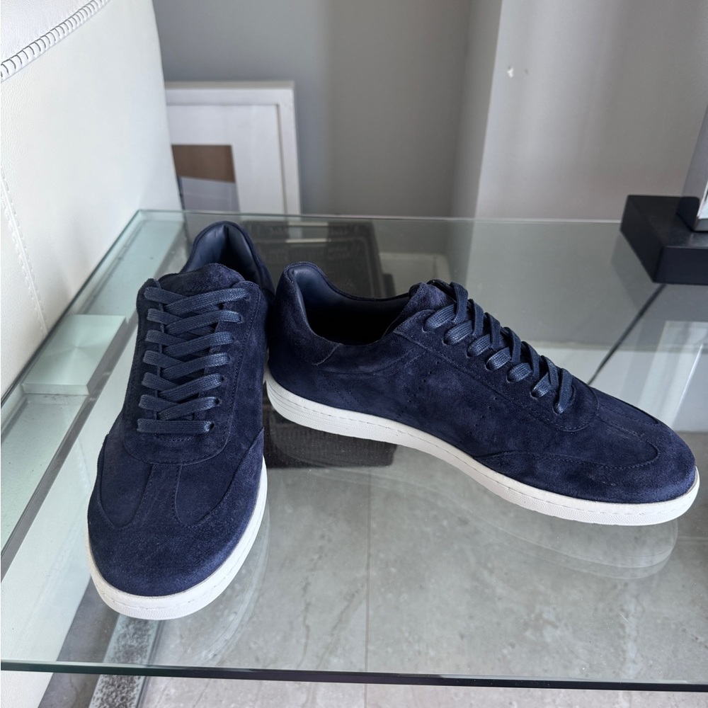 Good Man Brand Dark Blue Suede Sneakers